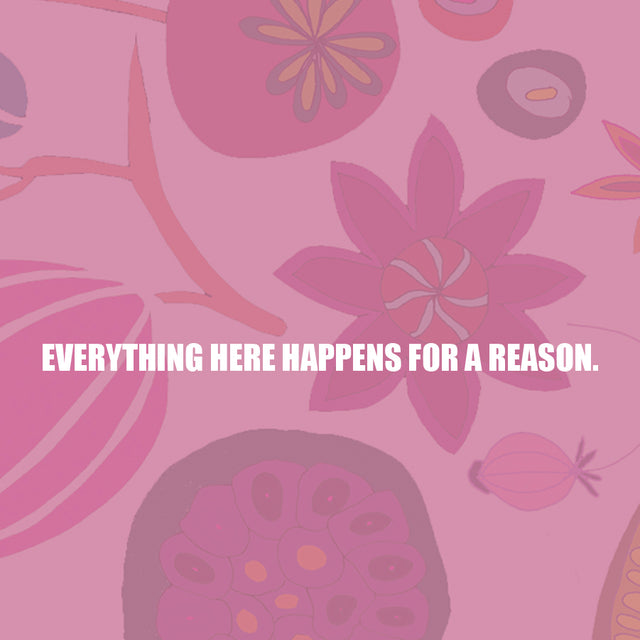 A quote against a patterned background