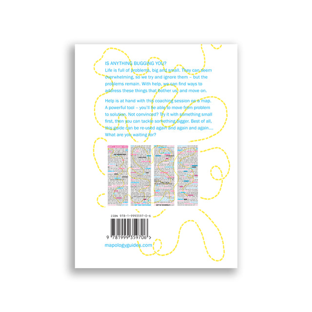 Back cover of What's Bugging You map with thumbnail of the open map