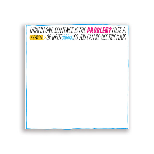 Blank section of What's Bugging You map inviting users to write their problem