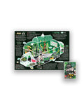 Folded-out illustrated map showing a greenhouse scene explaining different ways to say no