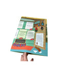 Detailed close-up of map section showing illustrations and text on progress and motivation