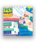 Close-up section of “The Expedition Towards a Meaningful Life” map showing signposts reading “Journey Towards a Meaningful Life” and “This Way,” with playful illustrations and questions like “Do you feel lost?” and “Are you being your true authentic self?”