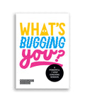 Mapology Guides What's Bugging You map cover with bold colourful typography